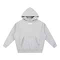 DRIP GREY Oversized Boxy Fit Fleece Hoodie