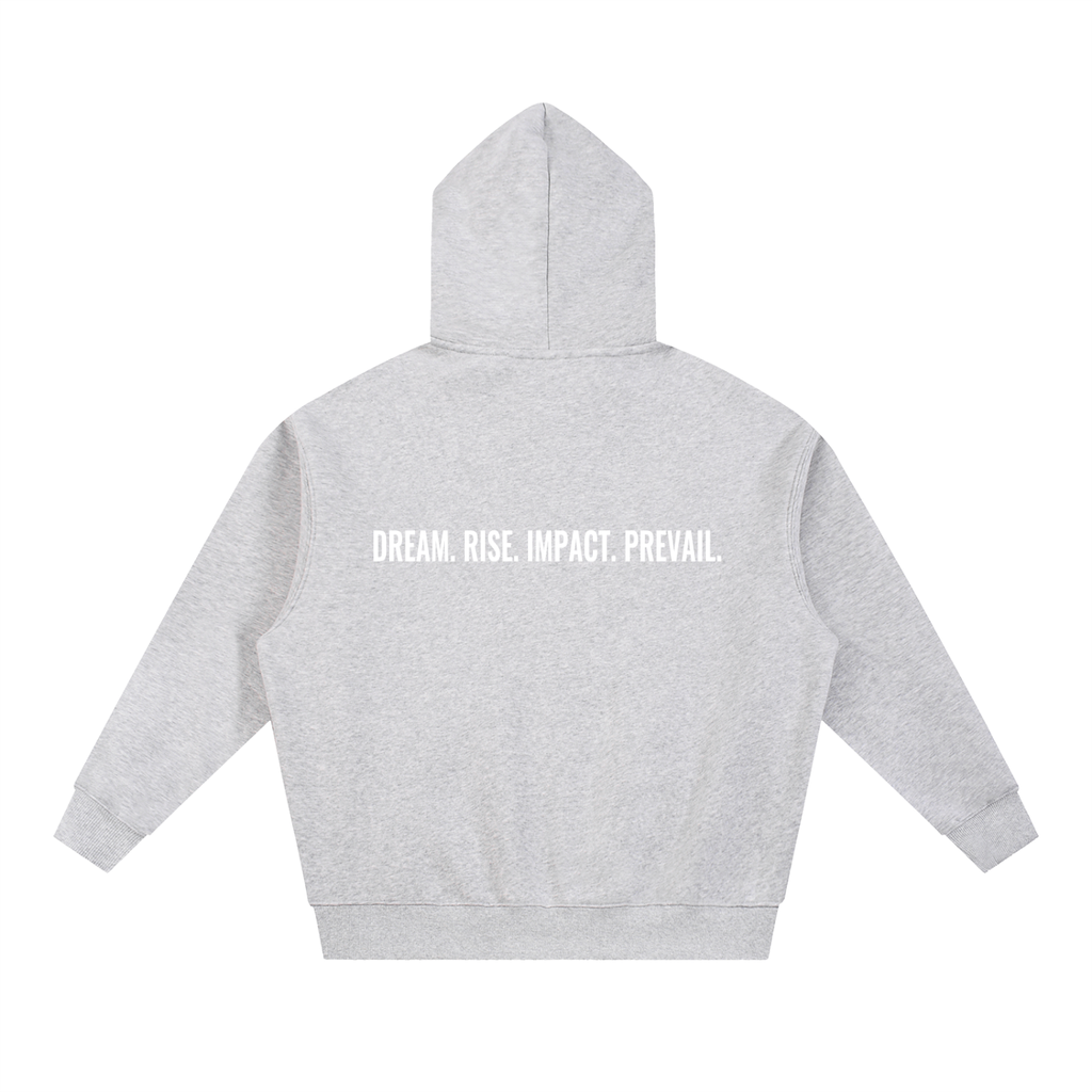DRIP GREY Oversized Boxy Fit Fleece Hoodie
