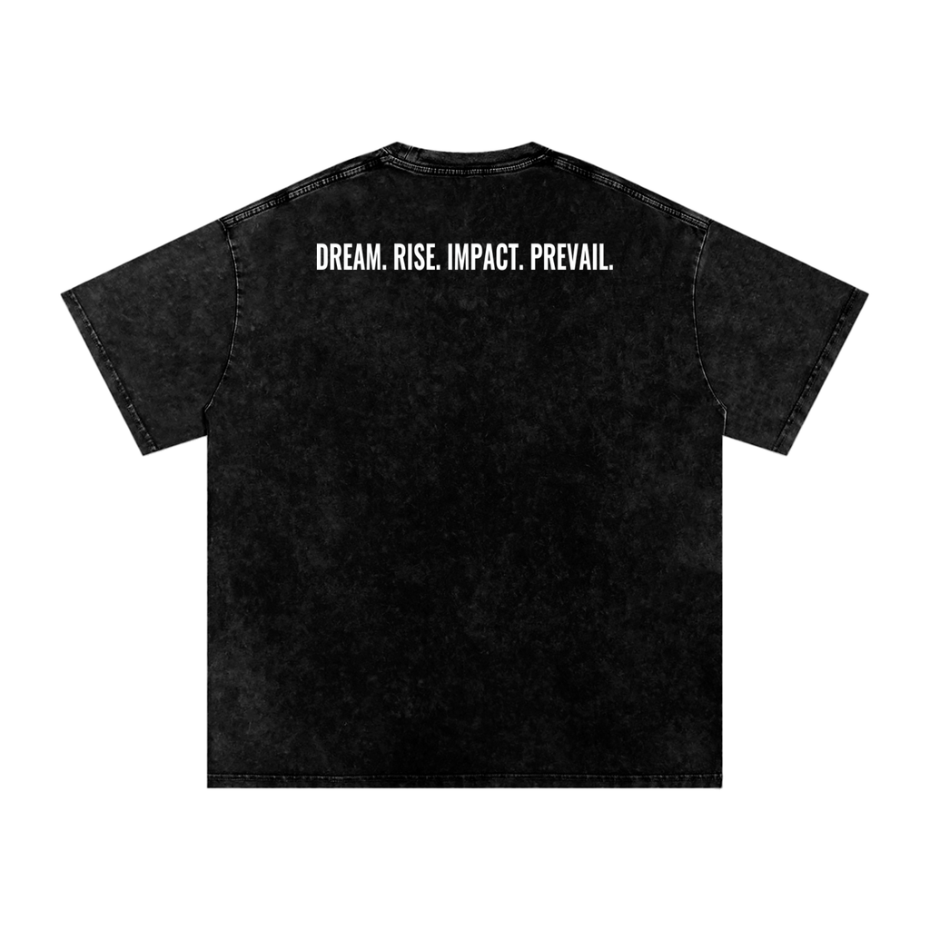 DRIP BLACK Snow Washed Oversized T