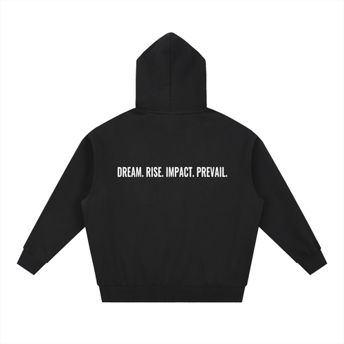 DRIP BLACK Oversized Boxy Fit Fleece Hoodie